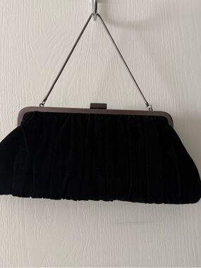 Mary Kay Black Velvet Frame Wristlet Clutch